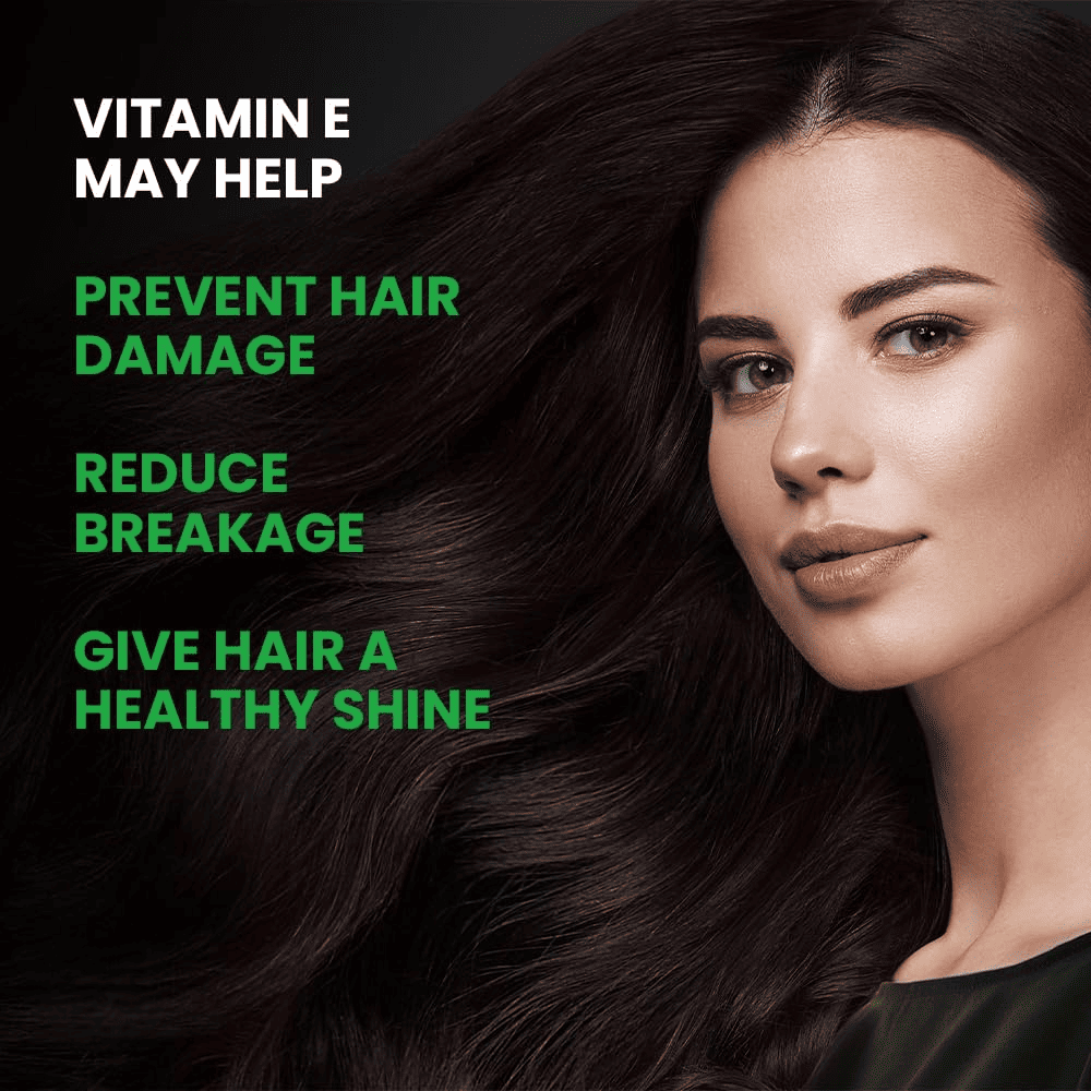 Vitamin E Capsules(400mg) for Face and Hair | 100% Natural Vitamin E Supplement with Vitamin E Oil | Paraben Free