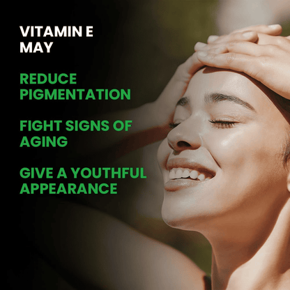 Vitamin E Capsules(400mg) for Face and Hair | 100% Natural Vitamin E Supplement with Vitamin E Oil | Paraben Free